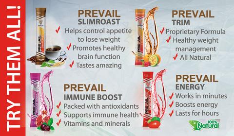 Valentus Prevail Slimroast - Prevail Trim - Prevail Immune Boost - Prevail Energy Available in canada